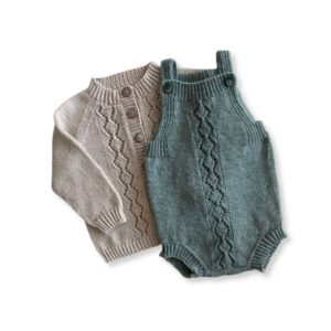 Elliot romper og cardigan