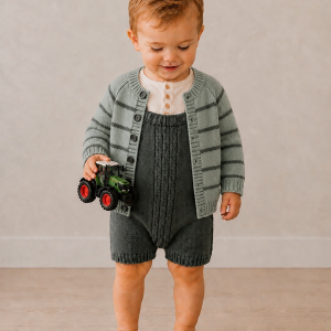 Valdemar cardigan og seleshorts