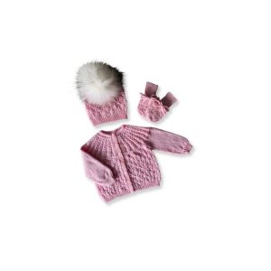 Alma cardigan, hue og vanter